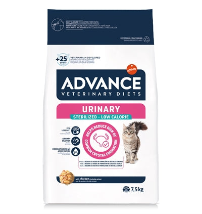 Advance Veterinary Diet Cat Urinary Sterilized Minder Calorieën