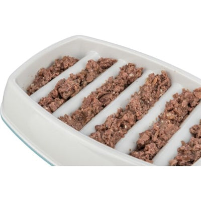 Trixie Voerbak Slowfeeding Kunststof / Tpr Grijs